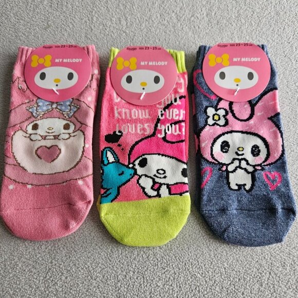 Adorable Sanrio Ankle Socks. Size 23-25 cm - Picture 1 of 6